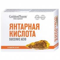 Maisto papildas Gintaro rūgštis Golden Pharm N50