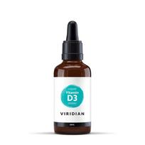 Maisto papildas Vitaminas D3 Liquid Vitamin D3 2000IU VIRIDIAN 50ml