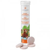Maisto papildas šnypščiosios tabletės vaikams MULTIVITAMINS FOR KIDS Livsane N20