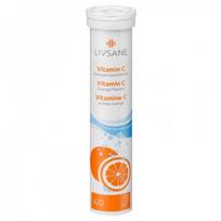 Maisto papildas Vitamino C 240 mg šnypščiosios tabletės Livsane N20