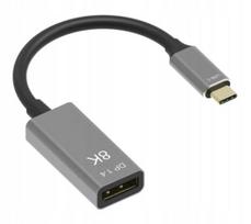 Kabelio adapteris USB-C Display Port 1.4 8K 5K 4K 240Hz