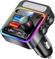 54W automobilinis FM siųstuvas su „Bluetooth“ ir greitu įkrovimu