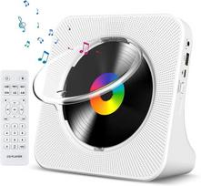 Nešiojamas CD grotuvas su Bluetooth, laikmačiu ir garsiakalbiais, USB Type-C