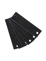 Odinės rankenėlės 6 vnt., Leander (Black)