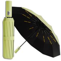 Skėtis žalias automatinis ANTI-UV sulankstomas V3