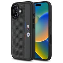 BMW M Perforuota Trikampio Dienos Linijos iPhone 16 Dėklas - Tamsiai Pilkas