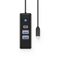 Orico PWC2U-C3 USB-C Hub / 2x USB-A 3.0 + 1x USB-C 3.0 - Juodas