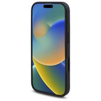 Guess GUHMP16LP4ROPEMCK iPhone 16 Pro 6.3" juoda/juoda kietas dėklas 4G Gėlių Spauda MagSafe