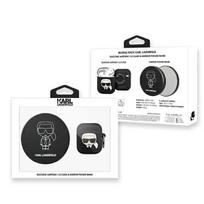 Karl Lagerfeld Ikonik dėklas AirPods + Powerbank - Juodas