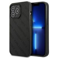 Karl Lagerfeld Perforuota Viso iPhone 13 Pro Max 6.7" Dėklas - Juodas