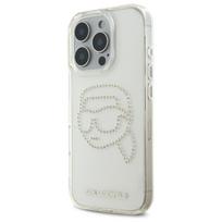 Karl Lagerfeld KLHCP16XHKHDCELT iPhone 16 Pro Max 6.9" skaidrus kietasis dėklas IML kristalais Karl Head