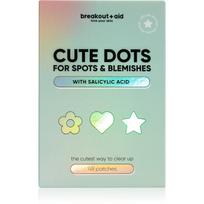 breakout + aid Cute Dots For Spots and Blemishes vietinio poveikio priemonė nuo aknės su salicilo rūgštimi 48 vnt.