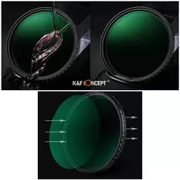 Fotoaparato Filtras - K&F Concept NDX ND8-ND2000 Reguliuojamas 77mm Optinis Stiklas