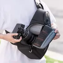 Fotoaparato Dėklas - K&F Concept Beta Messenger 10L Dviejų Skyrių Nailono Atsparus Orui