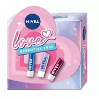 NIVEA_SET Love Essential Trio pomadki do ust Original + Overnight Care + Blackberry Shine 3x4,8g