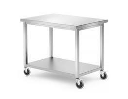 Transportavimo stalas su lentyna – surenkamas, HENDI, Kitchen Line, 1000x700x(H)850mm