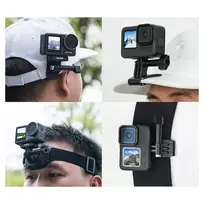 Veiksmo Kameros Priedas - Telesin QHM-001 Galvos Diržas GoPro ir DJI Osmo Action