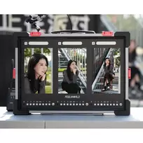 Monitorius - Feelworld PS101 3x 10.1" 1200x1920 HDMI 2.0 3G-SDI Aliuminio Korpusas