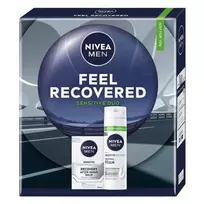NIVEA_SET Men Feel Recovered Sensitive Duo Pianka do golenia 200ml + Balsam po goleniu 100ml