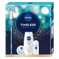 NIVEA_SET Timeless Moments Of Joy Soft intensyviai drėkinantis kremas 100ml + Creme Soft dušo želė 250ml + Fresh Natural antiperspirantas 50ml