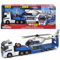 Policijos sunkvežimis su malūnsparniu Majorette Grand Volvo Police Set Police, 35cm, Native