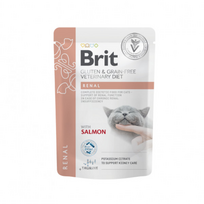 Brit GF Veterinary Diets konservai katėms Renal 85g