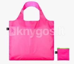 LOQI pirkinių krepšys „NEON Pink Recycled Bag“