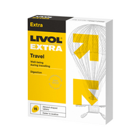 LIVOL EXTRA Travel – Kelionės gerovei su imbieru (15 tablečių)