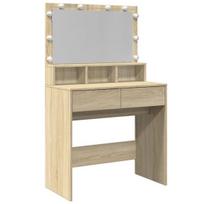 Kosmetinis staliukas，Makiažo stalas su LED, sonoma ąžuolo, 80x41x134,5cm CFE4968355