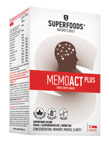 Nervų sistemai SUPERFOODS MEMOACT PLUS, 30 kapsulių (Dabar -30%)