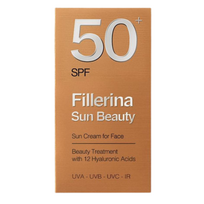 Veido kremas su 12HA FILLERINA SUN BEAUTY, SPF 50+ (Dabar -42%)