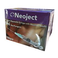 Neoject LL 5 ml švirkštai su adata, užsukami, 23G, N100 (Dabar -14%)