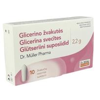Glicerino žvakutės 2.2g, 10 vnt. (Dabar -14%)