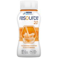 Medicininis abrikosų skonio gėrimas NESTLE RESOURCE 2.0, 4 x 200 ml (-15% perkant 2 vnt.)