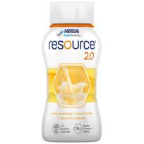 Medicininis vanilės skonio gėrimas NESTLE RESOURCE 2.0, 4 x 200 ml (-15% perkant 2 vnt.)