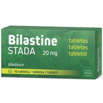 Alergijai BILASTINE STADA 20mg, 10 tab.