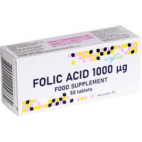 Folio rūgštis VIOLA HERB 1 mg, 50 tab. (Dabar -17%)