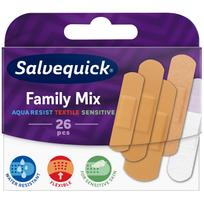 Pleistrų rinkinys visai šeimai SALVEQUICK FAMILY MIX, 26 vnt.