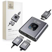 Tech-Protect HB07 HUB Adapter 2in1 HDMI 4K 60HZ - pilkas