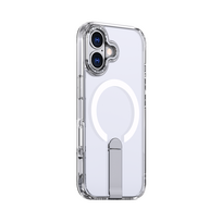 Hibridinė Armor X dėklas iPhone 17 su stoveliu, suderinamas su MagSafe - Skaidrus