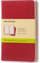 Moleskine Plain Cahier - Red Cover (3 Set)