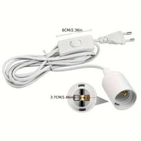 E27 lempos adapteris su jungikliu