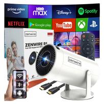 Projektorius Mini projektorius Android 12 WiFi Full HD 4K Bluetooth Auto Distance 4D Zenwire R1 360