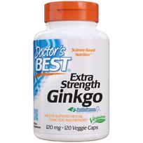 Doctor's Best Ginkgo Biloba 120mg, 120/360 kapsulių