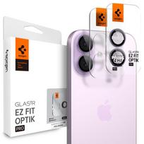 Spigen Optik Pro GLAS.TR ”EZ FIT” kameros apsauga 2-pack skirtas Apple iPhone 16 / 16 Plus / 17 – Purple
