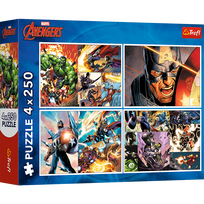 TREFL  AVENGERS 4x250 det. dėlionių rinkinys
