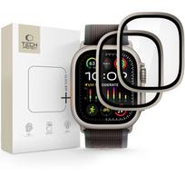 Titano spalvos ekrano apsauga "Tech-Protect Glass Ring" (2-vnt.) laikrodžiui Apple Watch Ultra 1 / 2 / 3 (49 MM)