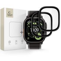 Juodos spalvos ekrano apsauga "Tech-Protect Glass Ring" (2-vnt.) laikrodžiui Apple Watch Ultra 1 / 2 / 3 (49 MM)