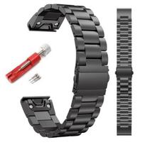 „BestAccessories“, silikoninis dirželis, skirtas G. Fenix ​​​​​​3 HR 5X 6X 7X 8 51mm Epix 2 Pro 51mm 26mm, juodas