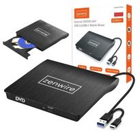 Optinis įrenginys Išorinis Dvd Cd Rw Usb 3.0/usb-c įrašymo įrenginys Zenwire